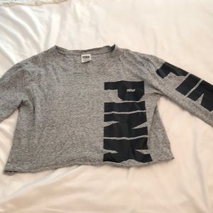 cropped long sleeve shirt